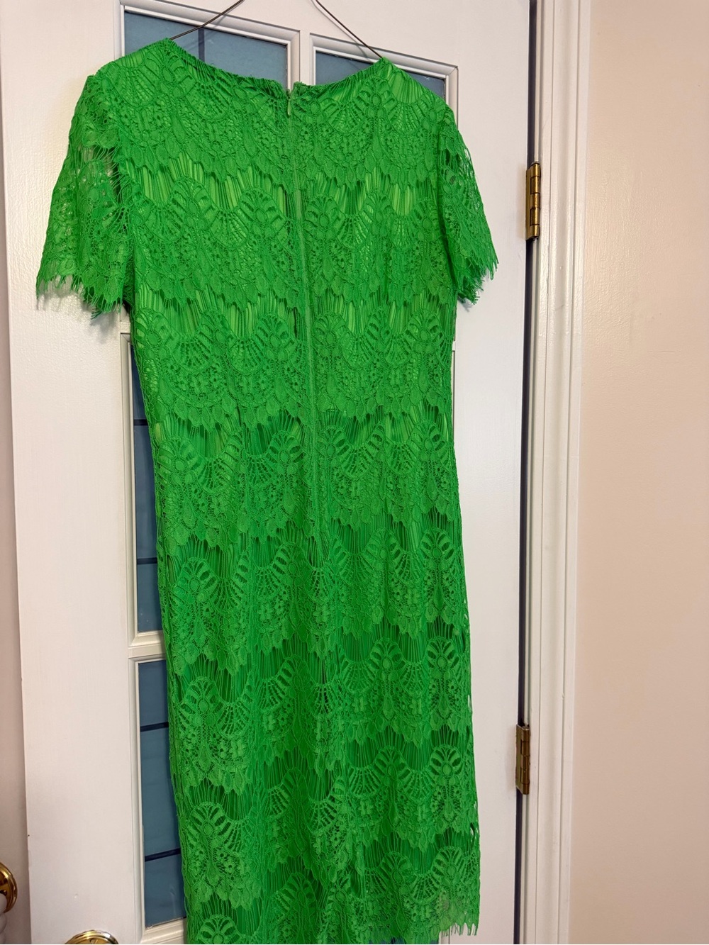 Preston & York Neon Green Lace Midi Dress - Picture 3 of 9